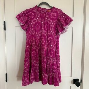 Briton Court Womens Maeve Mini Dress Magenta